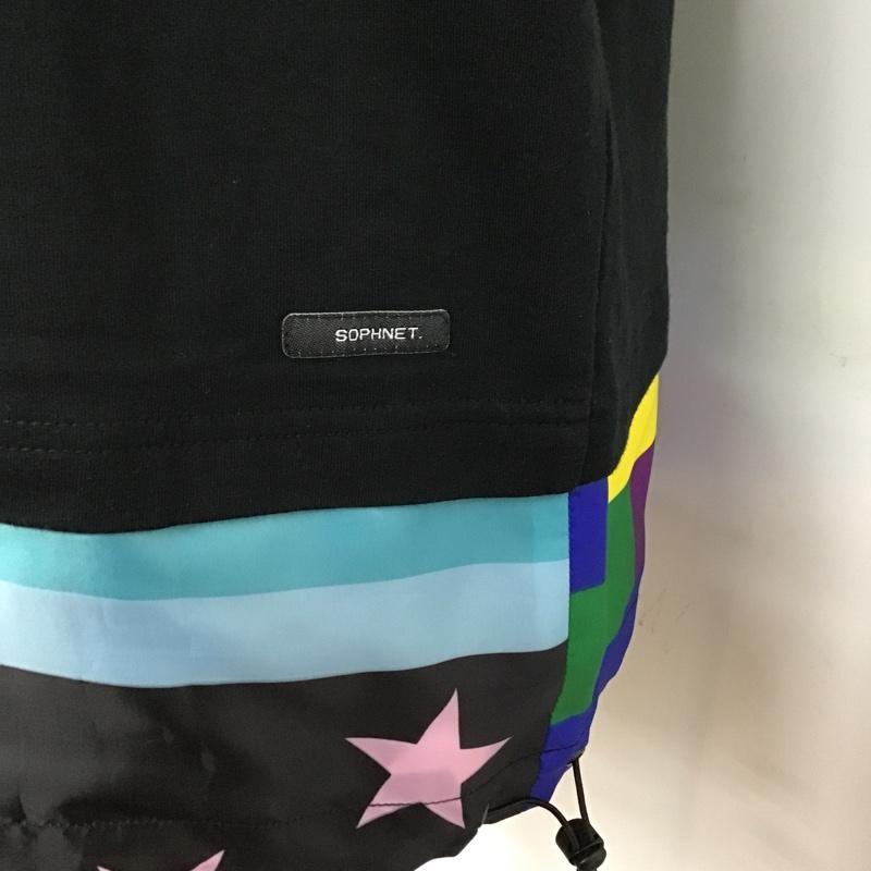 ソフネット SOPHNET. Tシャツ 半袖 SOPH-170009 フェイクレイヤード ポケット S 無地 黒 / ブラック /  メンズ USED 古着 中古 10092144