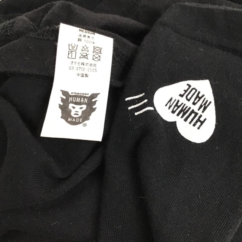 ヒューマンメード HUMAN MADE Tシャツ 半袖 クルーネック M ワンポイント 黒 / ブラック /  メンズ USED 古着 中古 10092154