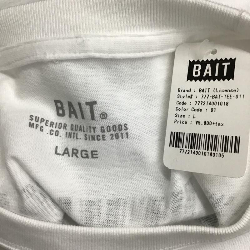 ベイト BAIT Tシャツ 半袖 777-BAT-TEE-011 タグ付き L ロゴ、文字 白 / ホワイト /  メンズ USED 古着 中古 10092159