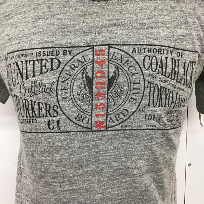 コールブラック Coal Black Tシャツ 半袖 M プリント 灰 / グレー /  メンズ USED 古着 中古 10092190
