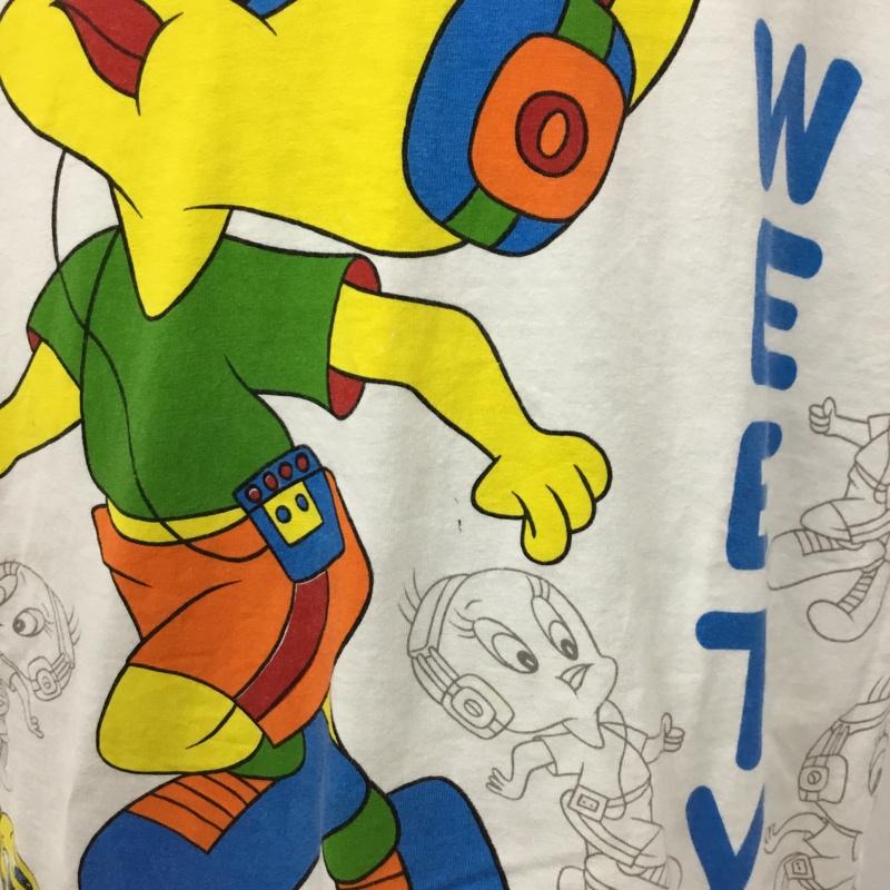 プラスワン PLUS ONE Tシャツ 半袖 TWEETY トゥイーティー キャラクター 白 / ホワイト /  メンズ USED 古着 中古 10092252