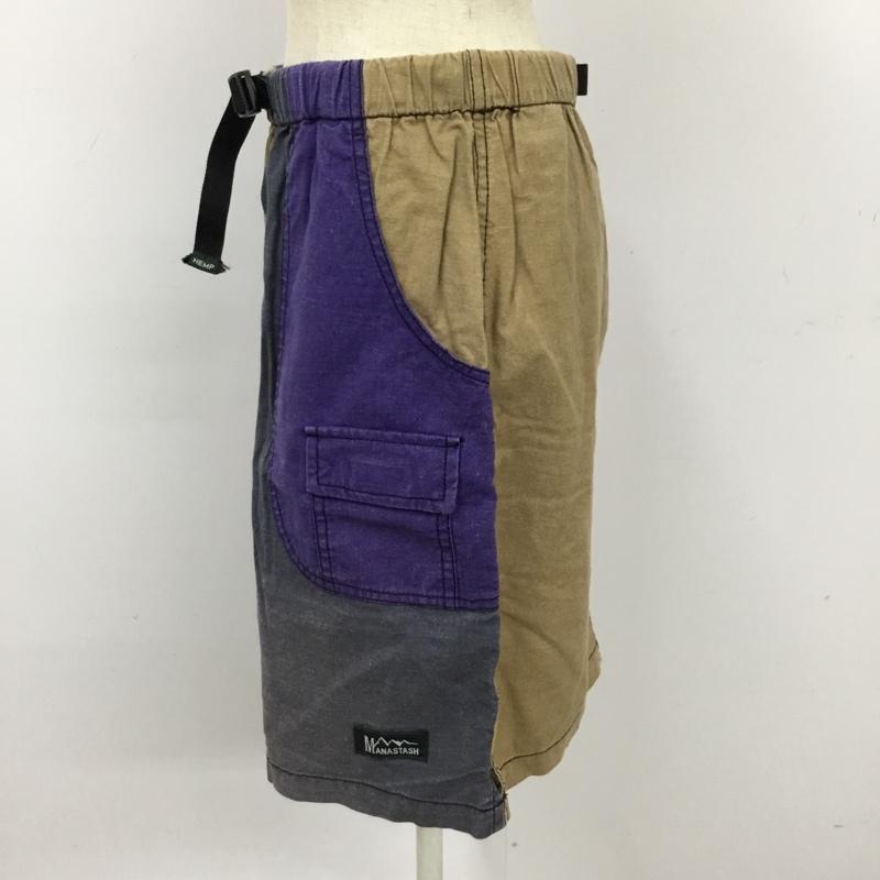 マナスタッシュ MANASTASH スカート ミニスカート バイカラースカート アウトドアスカート M 無地 黒 / ブラック / X ベージュ / ベージュ / X 紫 / パープル / X 赤 / レッド / X 水色 / ライトブルー /  レディース USED 古着 中古 10092260