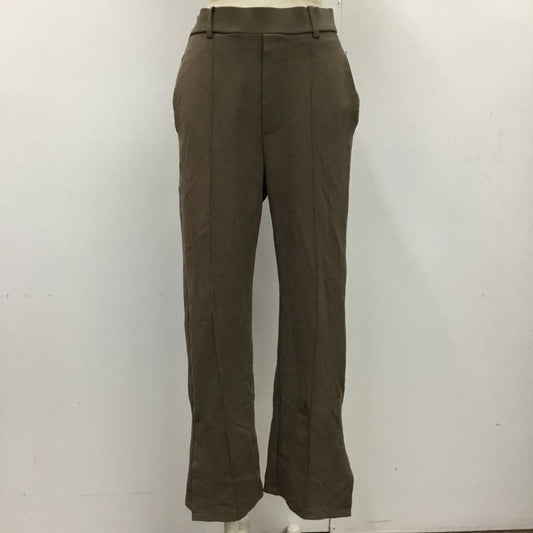 ローリーズファーム LOWRYS FARM パンツ スラックス フレアパンツ L 無地 茶 / ブラウン /  レディース USED 古着 中古 10092269