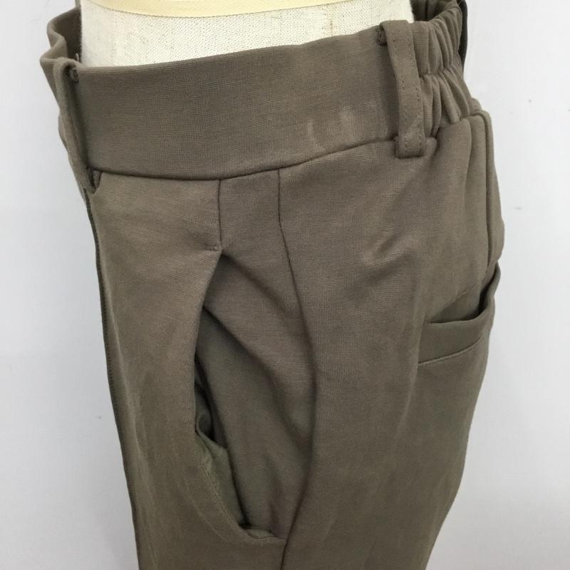 ローリーズファーム LOWRYS FARM パンツ スラックス フレアパンツ L 無地 茶 / ブラウン /  レディース USED 古着 中古 10092269