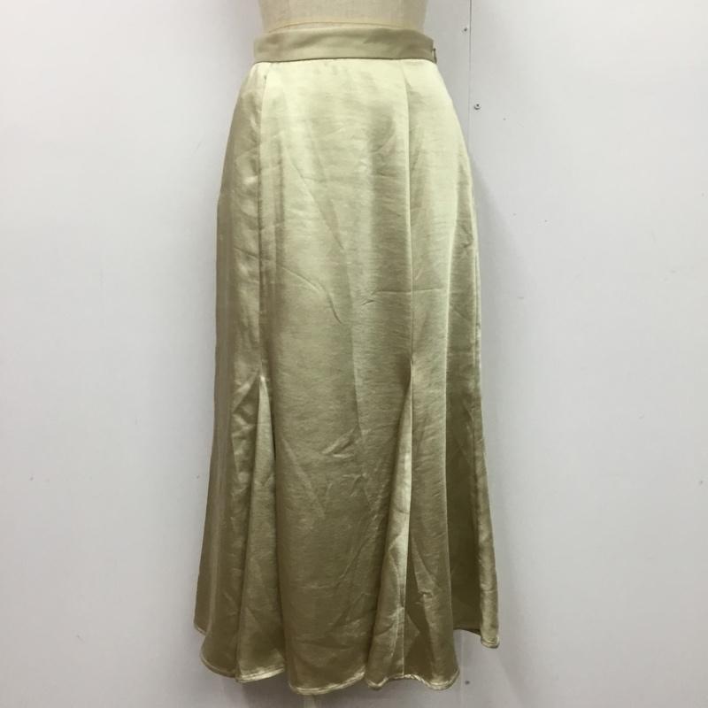 マウジー MOUSSY スカート ロングスカート 010EAW30-7720 SATAINMERMAIDスカート ロングスカート フレアスカート 1 無地 ベージュ / ベージュ /  レディース USED 古着 中古 10092271