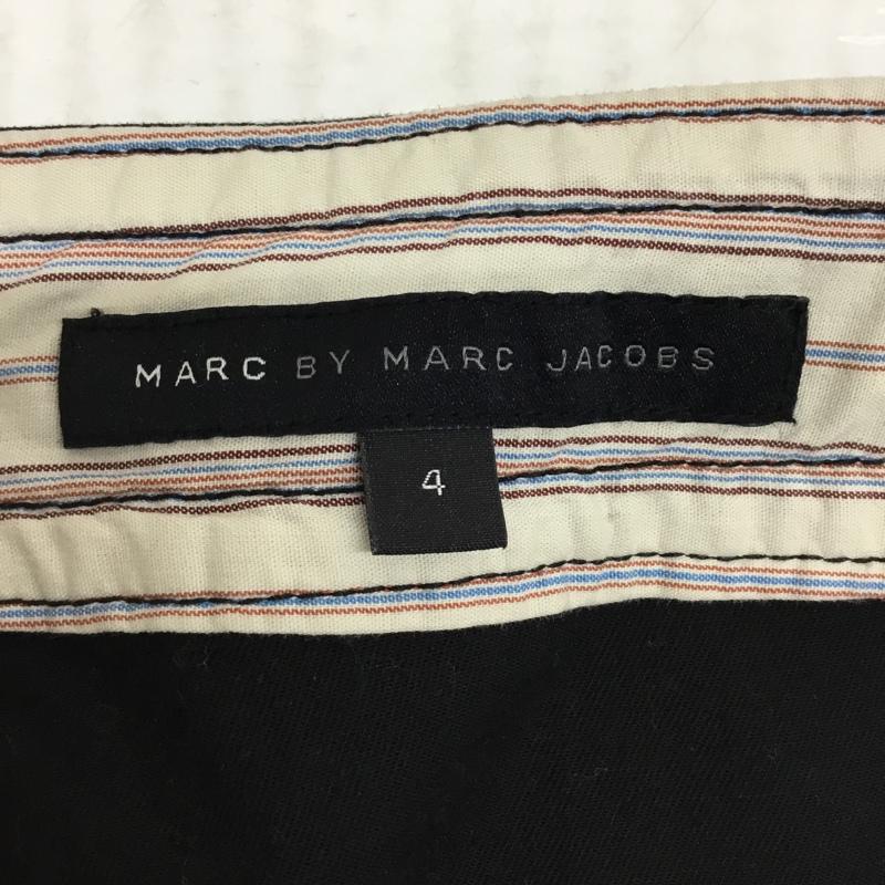 マークバイマークジェイコブス MARC by MARC JACOBS スカート ひざ丈スカート センタータックスカート ストレッチ 4 無地 黒 / ブラック /  レディース USED 古着 中古 10092307