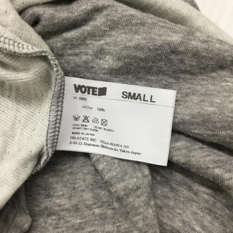 ボートメイクニュークローズ VOTE MAKE NEW CLOTHES カットソー 七分袖 半袖カットソー プリントTシャツ S プリント X 無地 灰 / グレー /  メンズ USED 古着 中古 10092316