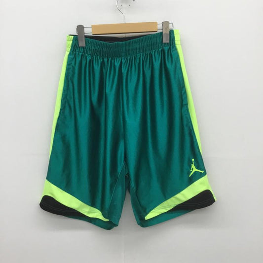 ジョーダンブランド JORDAN BRAND パンツ ショートパンツ バスケショーツ L 総柄 緑 / グリーン / X 黒 / ブラック / X 黄緑 / イエローグリーン /  メンズ USED 古着 中古 10092325