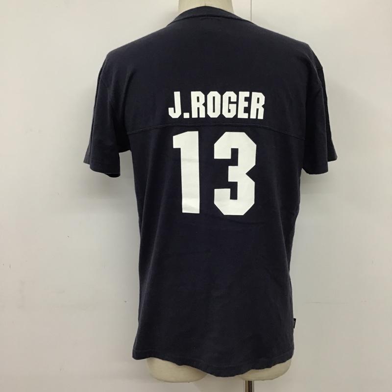 ラッツ RATS Tシャツ 半袖 J.ROGER13 L ロゴ、文字 紺 / ネイビー /  メンズ USED 古着 中古 10092338