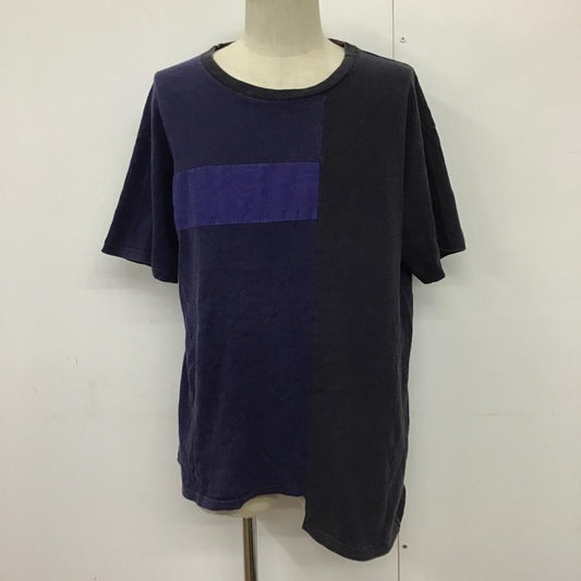 ジョンアンダーカバー JohnUNDERCOVER Tシャツ 半袖 JUM4801 パッチワークTシャツ 3 無地 紺 / ネイビー /  メンズ USED 古着 中古 10092344