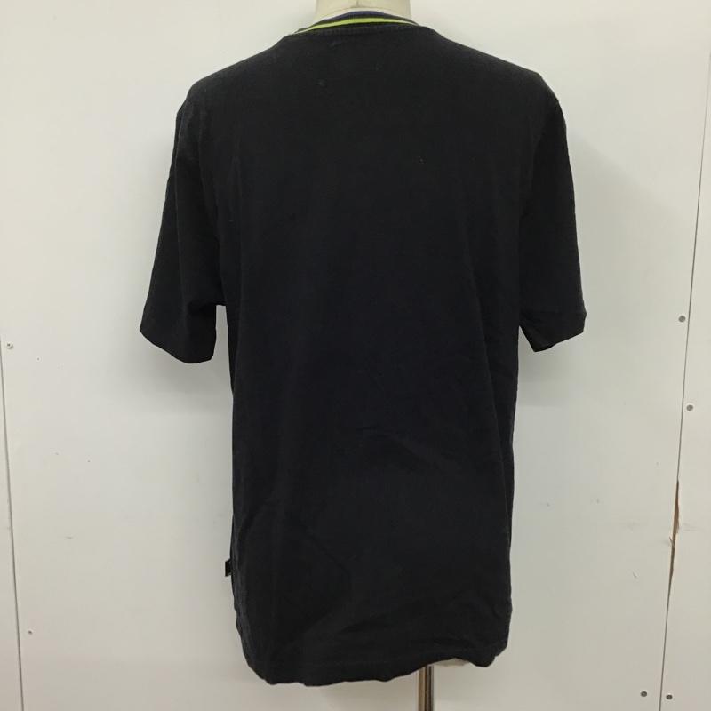 ステューシー STUSSY Tシャツ 半袖 ラインリブ 胸ポケット M 無地 黒 / ブラック / X 青 / ブルー / X 黄 / イエロー /  メンズ USED 古着 中古 10092357