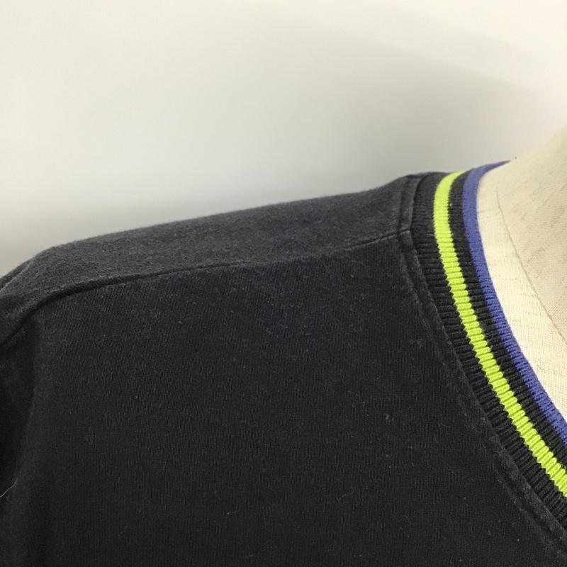 ステューシー STUSSY Tシャツ 半袖 ラインリブ 胸ポケット M 無地 黒 / ブラック / X 青 / ブルー / X 黄 / イエロー /  メンズ USED 古着 中古 10092357