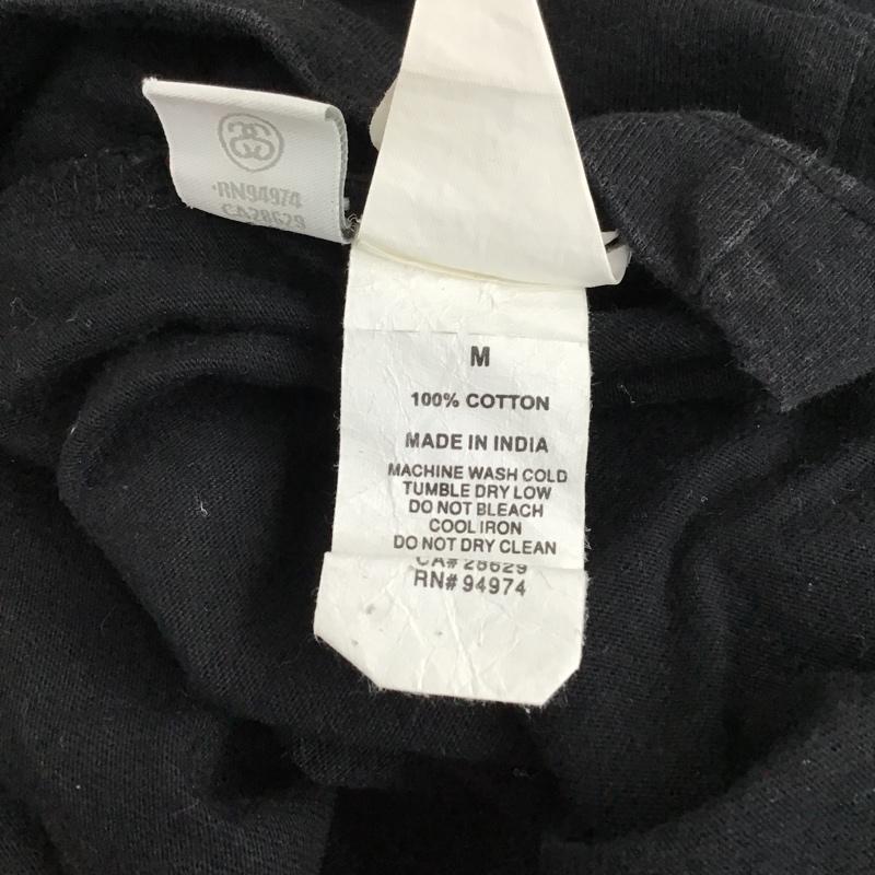 ステューシー STUSSY Tシャツ 半袖 ラインリブ 胸ポケット M 無地 黒 / ブラック / X 青 / ブルー / X 黄 / イエロー /  メンズ USED 古着 中古 10092357