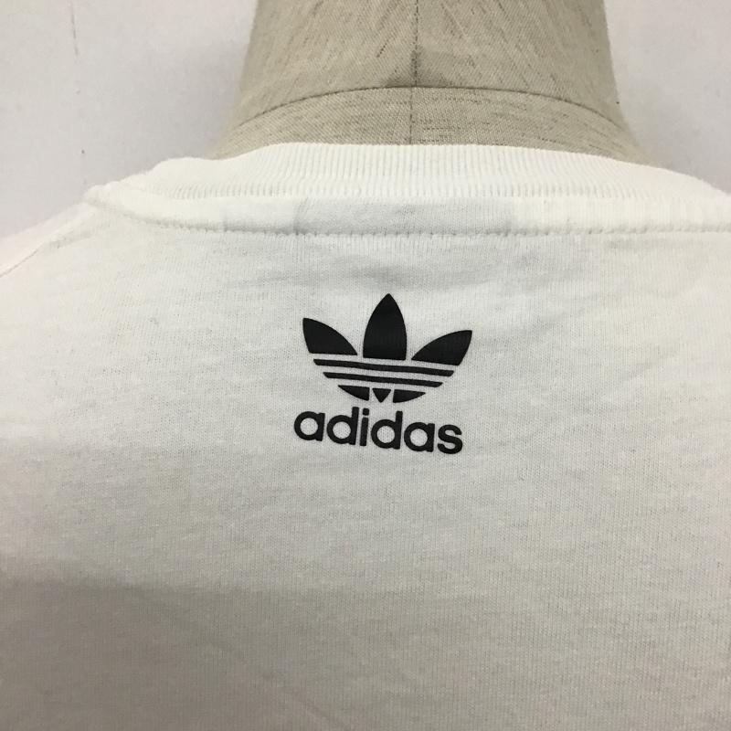 アディダス adidas Tシャツ 半袖 Originals GE6230 BIG TREFOIL OUTLINE TEE S  白 / ホワイト / X 黒 / ブラック /  メンズ USED 古着 中古 10092363