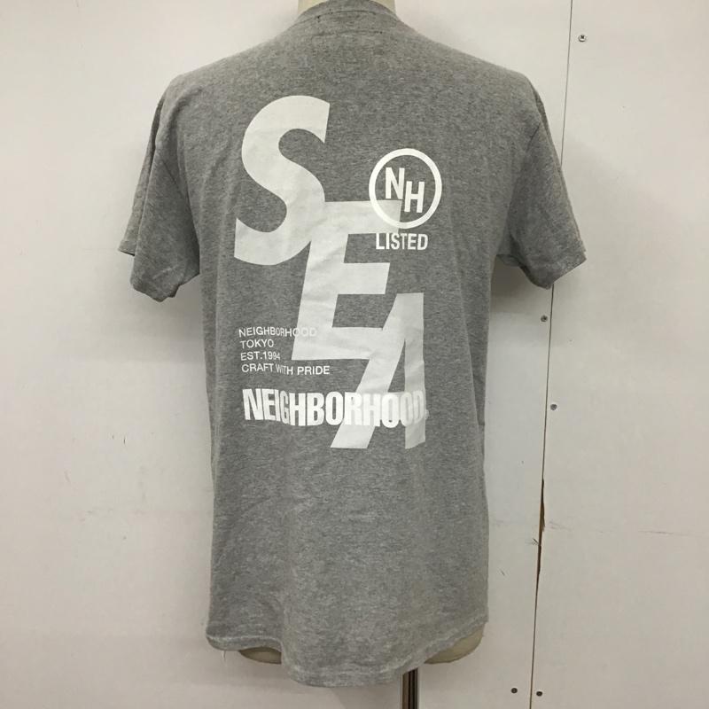 ウィンダンシー WIND AND SEA Tシャツ 半袖 211ELWSN-STM02S NEIGHBORHOOD x WIND AND SEA M ロゴ、文字 灰 / グレー /  メンズ USED 古着 中古 10092378