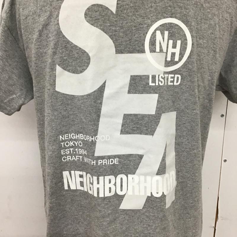 ウィンダンシー WIND AND SEA Tシャツ 半袖 211ELWSN-STM02S NEIGHBORHOOD x WIND AND SEA M ロゴ、文字 灰 / グレー /  メンズ USED 古着 中古 10092378