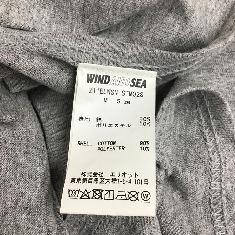 ウィンダンシー WIND AND SEA Tシャツ 半袖 211ELWSN-STM02S NEIGHBORHOOD x WIND AND SEA M ロゴ、文字 灰 / グレー /  メンズ USED 古着 中古 10092378