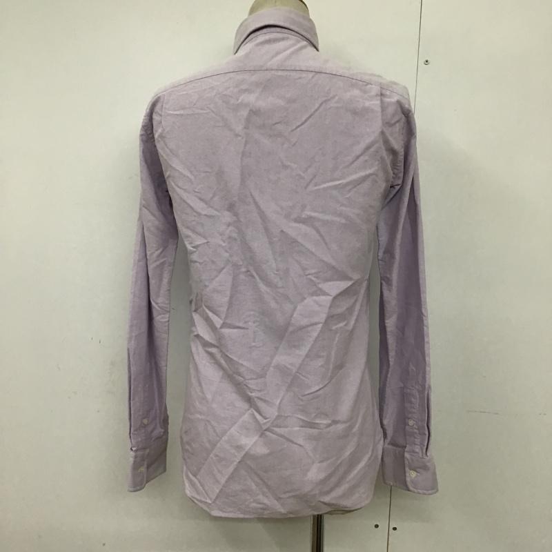 アタックザマインドセブン attack the mind 7 シャツ、ブラウス 長袖 BD-002 ボタンダウン 2 無地 紫 / パープル /  メンズ USED 古着 中古 10092382