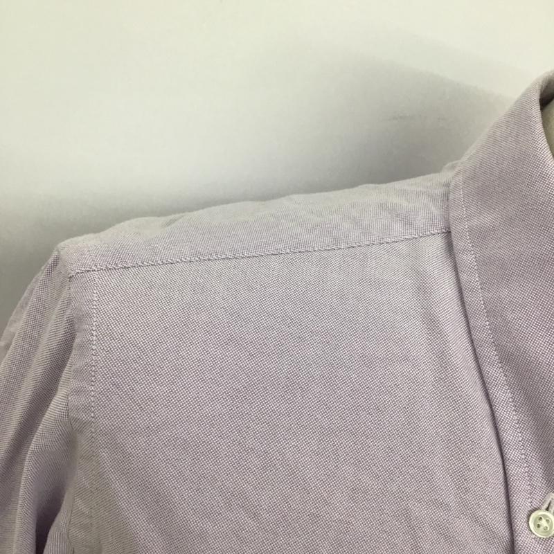 アタックザマインドセブン attack the mind 7 シャツ、ブラウス 長袖 BD-002 ボタンダウン 2 無地 紫 / パープル /  メンズ USED 古着 中古 10092382