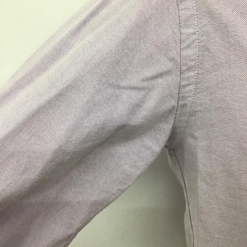 アタックザマインドセブン attack the mind 7 シャツ、ブラウス 長袖 BD-002 ボタンダウン 2 無地 紫 / パープル /  メンズ USED 古着 中古 10092382