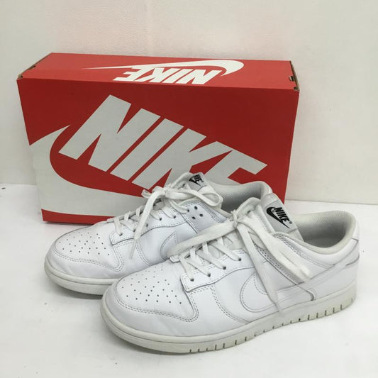 ナイキ NIKE スニーカー スニーカー WMNS DUNK LOW TRIPLE WHITE ウィメンズ ダンク ロー トリプル ホワイト DD1503-109 27.0cm ロゴ、文字 白 / ホワイト /  メンズ USED 古着 中古 10092391