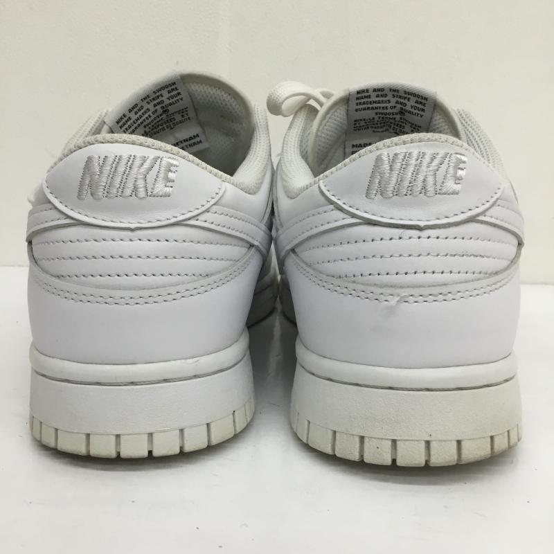 ナイキ NIKE スニーカー スニーカー WMNS DUNK LOW TRIPLE WHITE ウィメンズ ダンク ロー トリプル ホワイト DD1503-109 27.0cm ロゴ、文字 白 / ホワイト /  メンズ USED 古着 中古 10092391