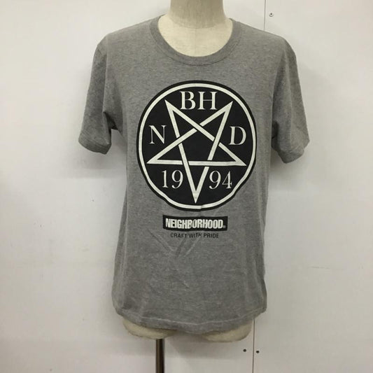 ネイバーフッド NEIGHBORHOOD Tシャツ 半袖 クルーネック プリント S ロゴ、文字 灰 / グレー /  メンズ USED 古着 中古 10092427
