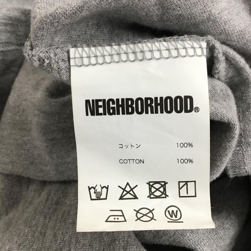 ネイバーフッド NEIGHBORHOOD Tシャツ 半袖 クルーネック プリント S ロゴ、文字 灰 / グレー /  メンズ USED 古着 中古 10092427