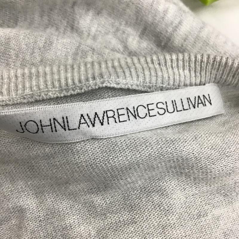 ジョンローレンスサリバン JOHN LAWRENCE SULLIVAN ニット、セーター 長袖 Vネック コットンニット 36 無地 灰 / グレー /  メンズ USED 古着 中古 10092429