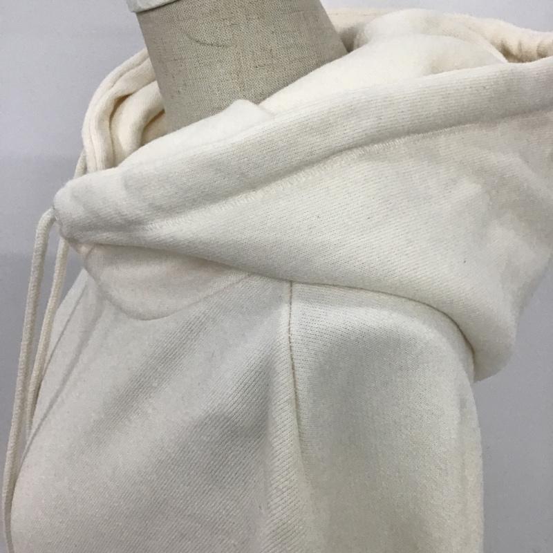 ザラ ZARA パーカー 長袖 タグ付 フーディ L 無地 X プリント オフホワイト / オフホワイト /  レディース USED 古着 中古 10092476