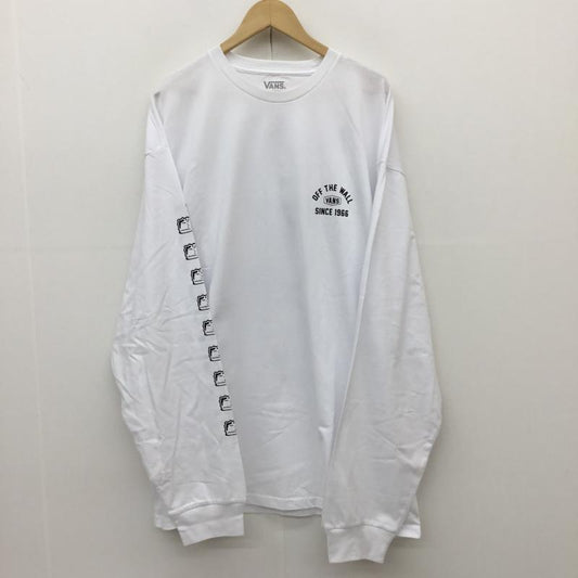 バンズ VANS Tシャツ 長袖 CHECKERBOARD RESEARCH VN0A7S5MWHT1 タグ付 XXL ロゴ、文字 白 / ホワイト /  メンズ USED 古着 中古 10092497