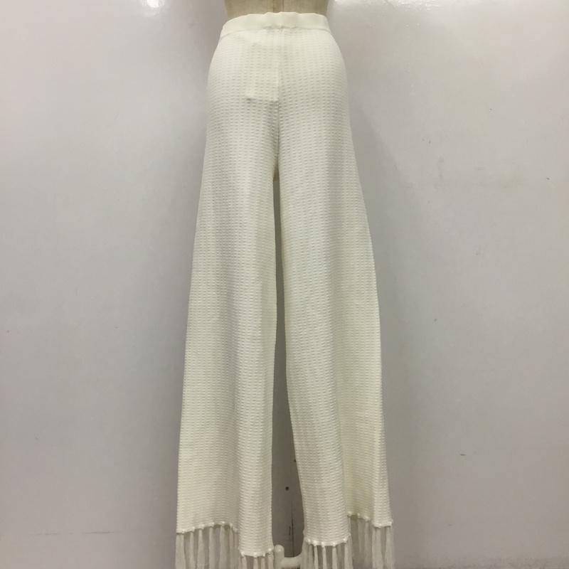 ザラ ZARA ボトムス ボトムス タグ付 L 無地 白 / ホワイト /  レディース USED 古着 中古 10092501
