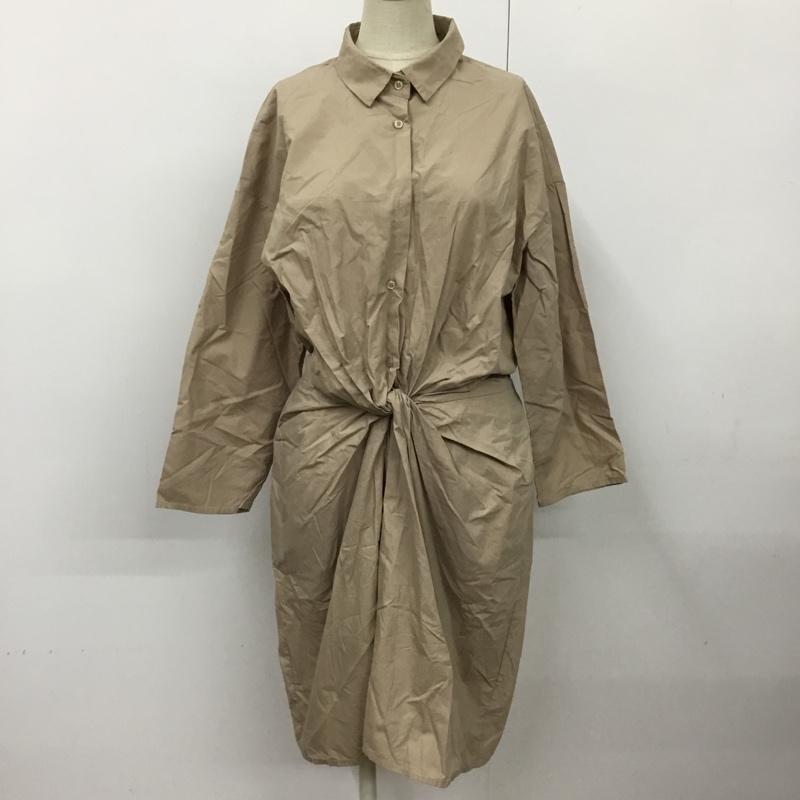 ケービーエフ KBF ワンピース ひざ丈スカート KB62-26M070 FREE 無地 ベージュ / ベージュ /  レディース USED 古着 中古 10092508