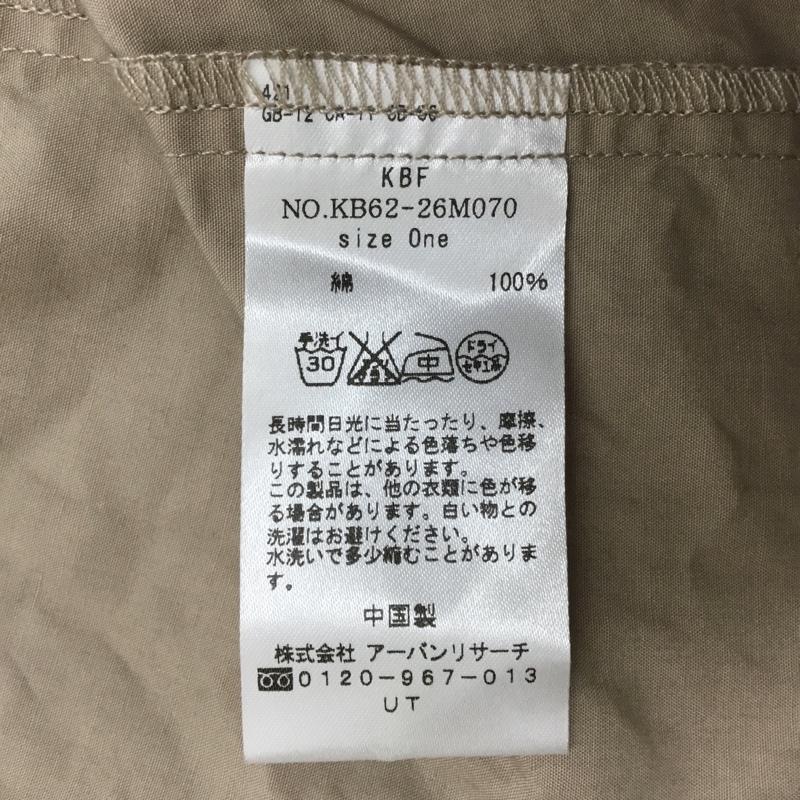 ケービーエフ KBF ワンピース ひざ丈スカート KB62-26M070 FREE 無地 ベージュ / ベージュ /  レディース USED 古着 中古 10092508