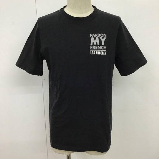 パードゥンマイフレンチ PARDON MY FRENCH Tシャツ 半袖 プリントT S ロゴ、文字 X プリント 黒 / ブラック /  メンズ USED 古着 中古 10092527