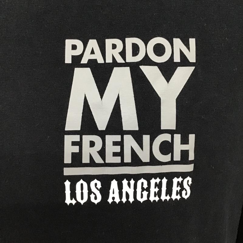 パードゥンマイフレンチ PARDON MY FRENCH Tシャツ 半袖 プリントT S ロゴ、文字 X プリント 黒 / ブラック /  メンズ USED 古着 中古 10092527
