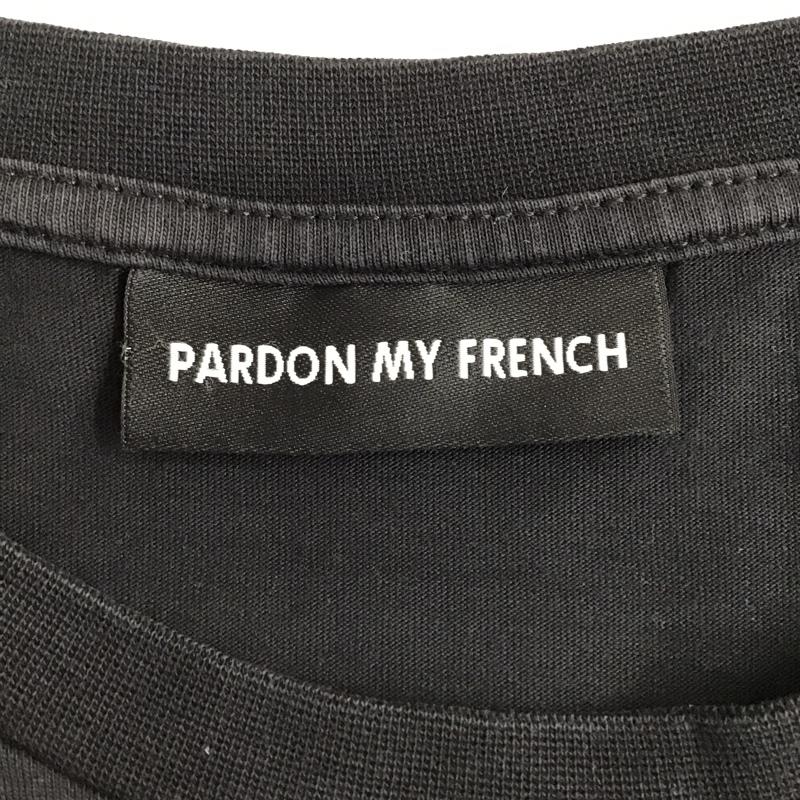 パードゥンマイフレンチ PARDON MY FRENCH Tシャツ 半袖 プリントT S ロゴ、文字 X プリント 黒 / ブラック /  メンズ USED 古着 中古 10092527