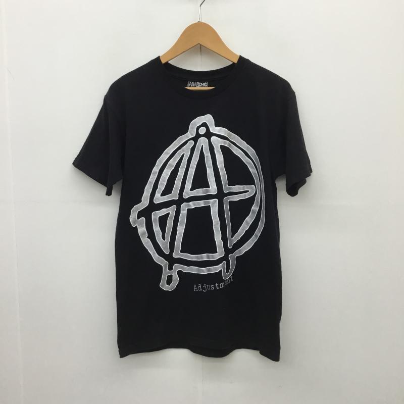 ユーズドクロージング used clothes Tシャツ 半袖 Anarchic Adjustment アナ―キックアジャストメント 2007年 復刻 S プリント 黒 / ブラック / X 銀 / シルバー /  メンズ USED 古着 中古 10092537