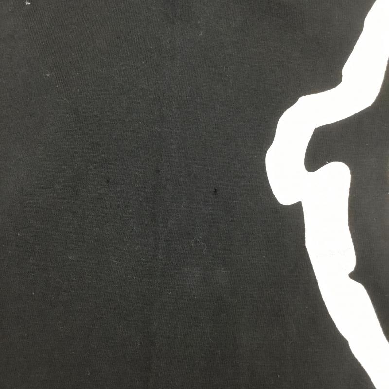 ユーズドクロージング used clothes Tシャツ 半袖 Anarchic Adjustment アナ―キックアジャストメント 2007年 復刻 S プリント 黒 / ブラック / X 銀 / シルバー /  メンズ USED 古着 中古 10092537