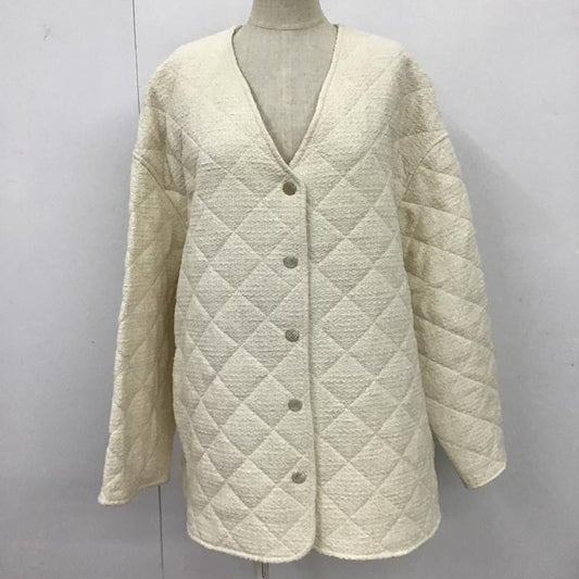 ザラ ZARA ジャケット、上着 ジャケット、ブレザー キルティングジャケット タグ付 L 無地 白 / ホワイト /  レディース USED 古着 中古 10092546