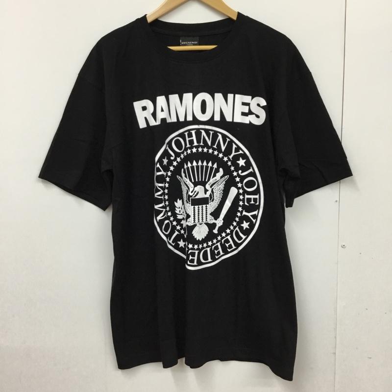 古着 USED Tシャツ 半袖 movie music バンドTシャツ プリントT Ramones ラモーンズ XL プリント 黒 / ブラック /  メンズ USED 古着 中古 10092613
