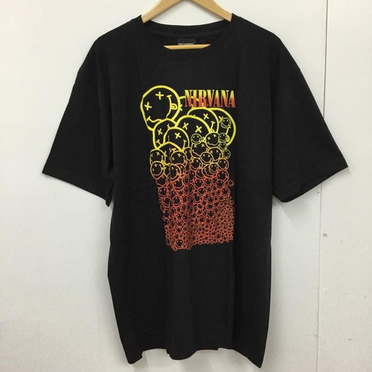 古着 USED Tシャツ 半袖 movie music バンドTシャツ プリントT ニルヴァーナ Nirvana XL プリント 黒 / ブラック /  メンズ USED 古着 中古 10092635