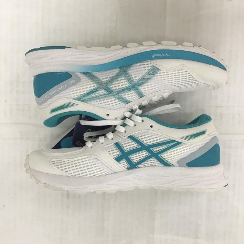 アシックス ASICS スニーカー スニーカー 1012A693 GEL-FEATHER GLIDE5 ランニングシューズ 23cm 箱有 23.0cm ロゴ、文字 白 / ホワイト / X 水色 / ライトブルー /  レディース USED 古着 中古 10092641