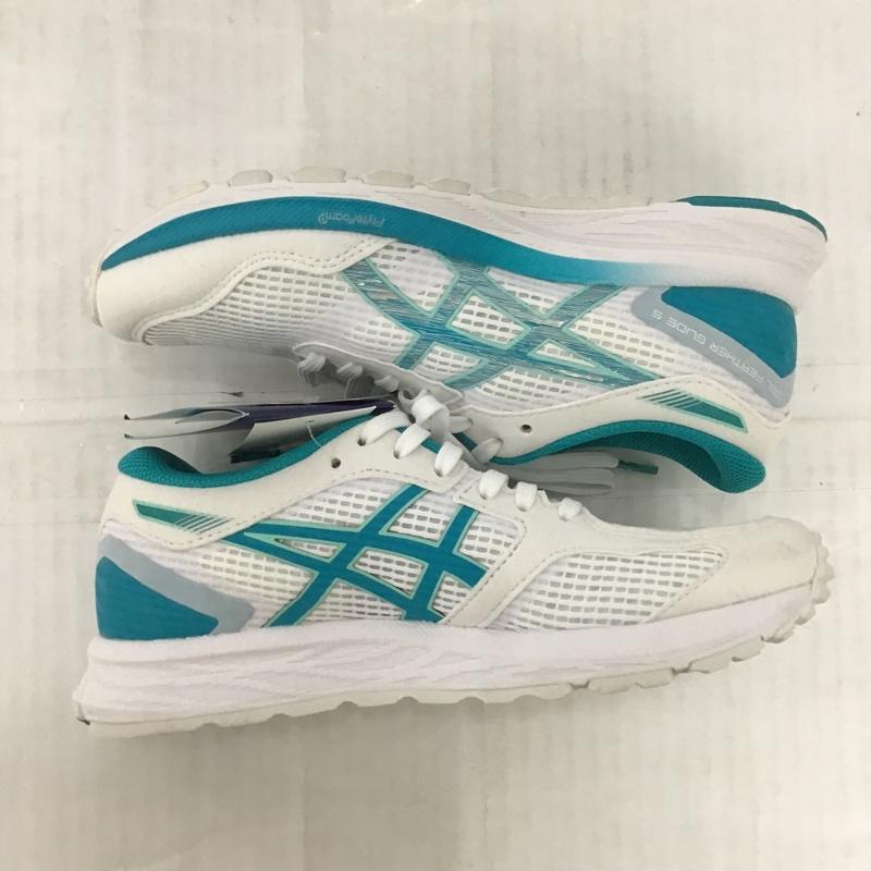 アシックス ASICS スニーカー スニーカー 1012A693 GEL-FEATHER GLIDE5 ランニングシューズ 23cm 箱有 23.0cm ロゴ、文字 白 / ホワイト / X 水色 / ライトブルー /  レディース USED 古着 中古 10092641