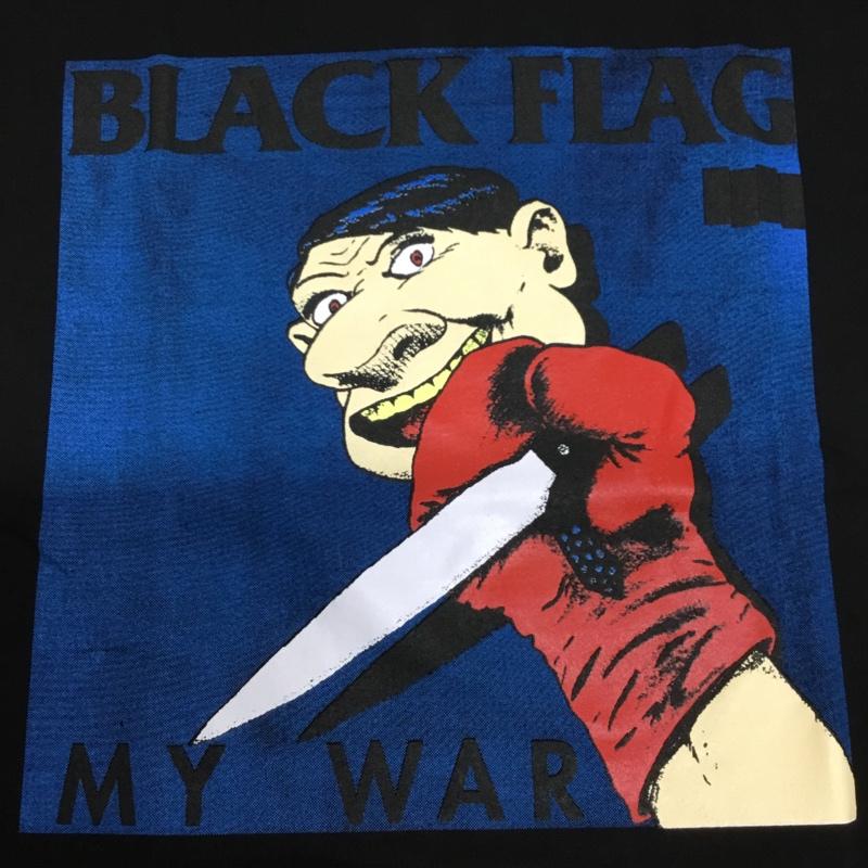 古着 USED Tシャツ 半袖 movie music バンドTシャツ プリントT BLACK FLAG ブラック・フラッグ XL プリント 黒 / ブラック /  メンズ USED 古着 中古 10092642
