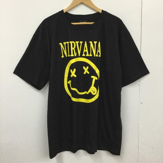 古着 USED Tシャツ 半袖 movie music バンドTシャツ プリントT NIRVANA XL プリント X ロゴ、文字 黒 / ブラック /  メンズ USED 古着 中古 10092661