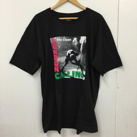古着 USED Tシャツ 半袖 movie music バンドTシャツ プリントT The Clash LONDON CALLING XL プリント 黒 / ブラック /  メンズ USED 古着 中古 10092673