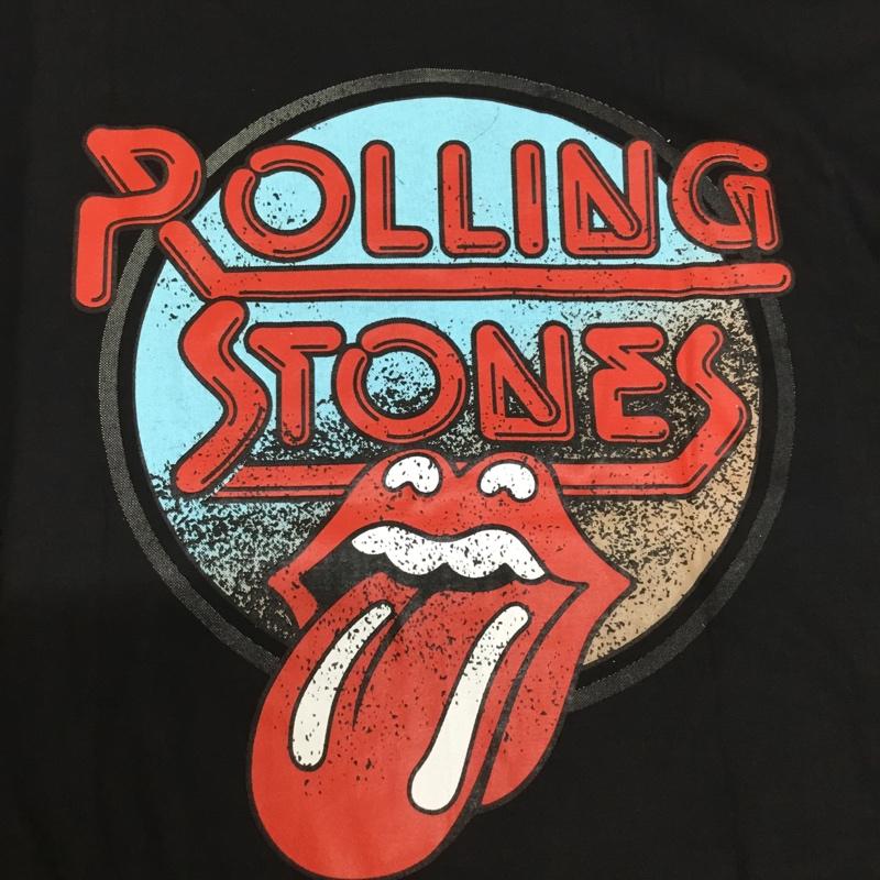 古着 USED Tシャツ 半袖 movie music バンドTシャツ プリントT Rolling Stones ローリング・ストーンズ XL プリント X ロゴ、文字 黒 / ブラック /  メンズ USED 古着 中古 10092680