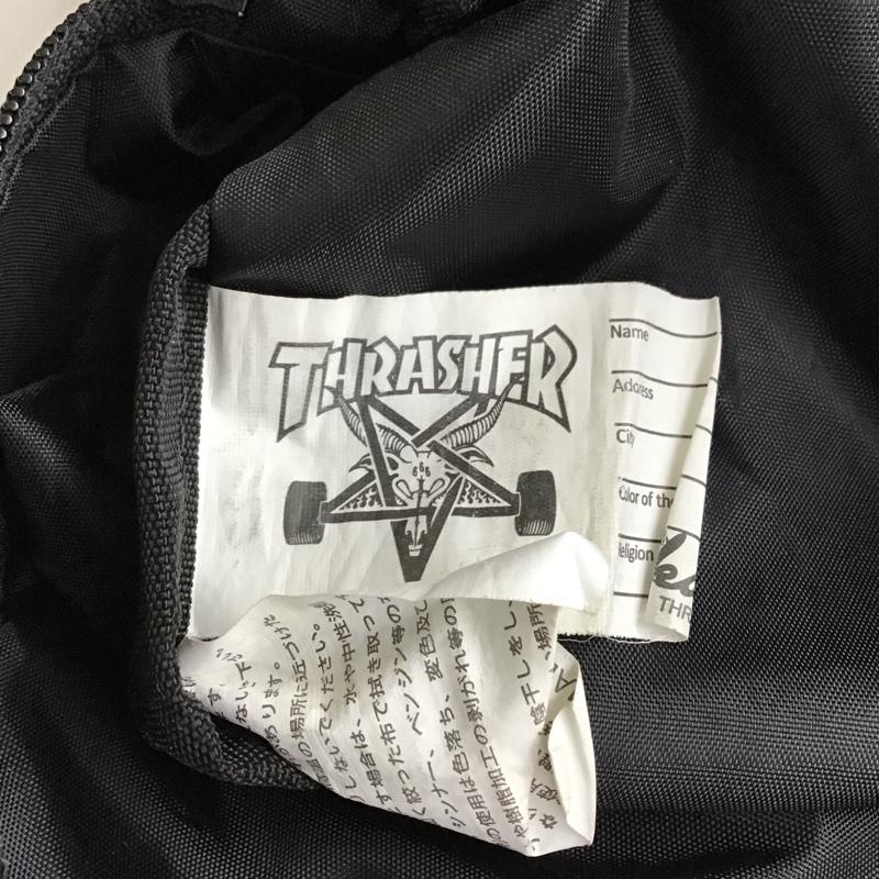 スラッシャー THRASHER ウエストバッグ ウエストバッグ ボディバッグ ウエストポーチ ロゴ、文字 ダークグレー / ダークグレー / X 黒 / ブラック /  メンズ USED 古着 中古 10092708