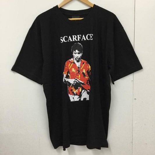 古着 USED Tシャツ 半袖 movie music バンドTシャツ プリントT SCARFACE XL プリント X ロゴ、文字 黒 / ブラック /  メンズ USED 古着 中古 10092736